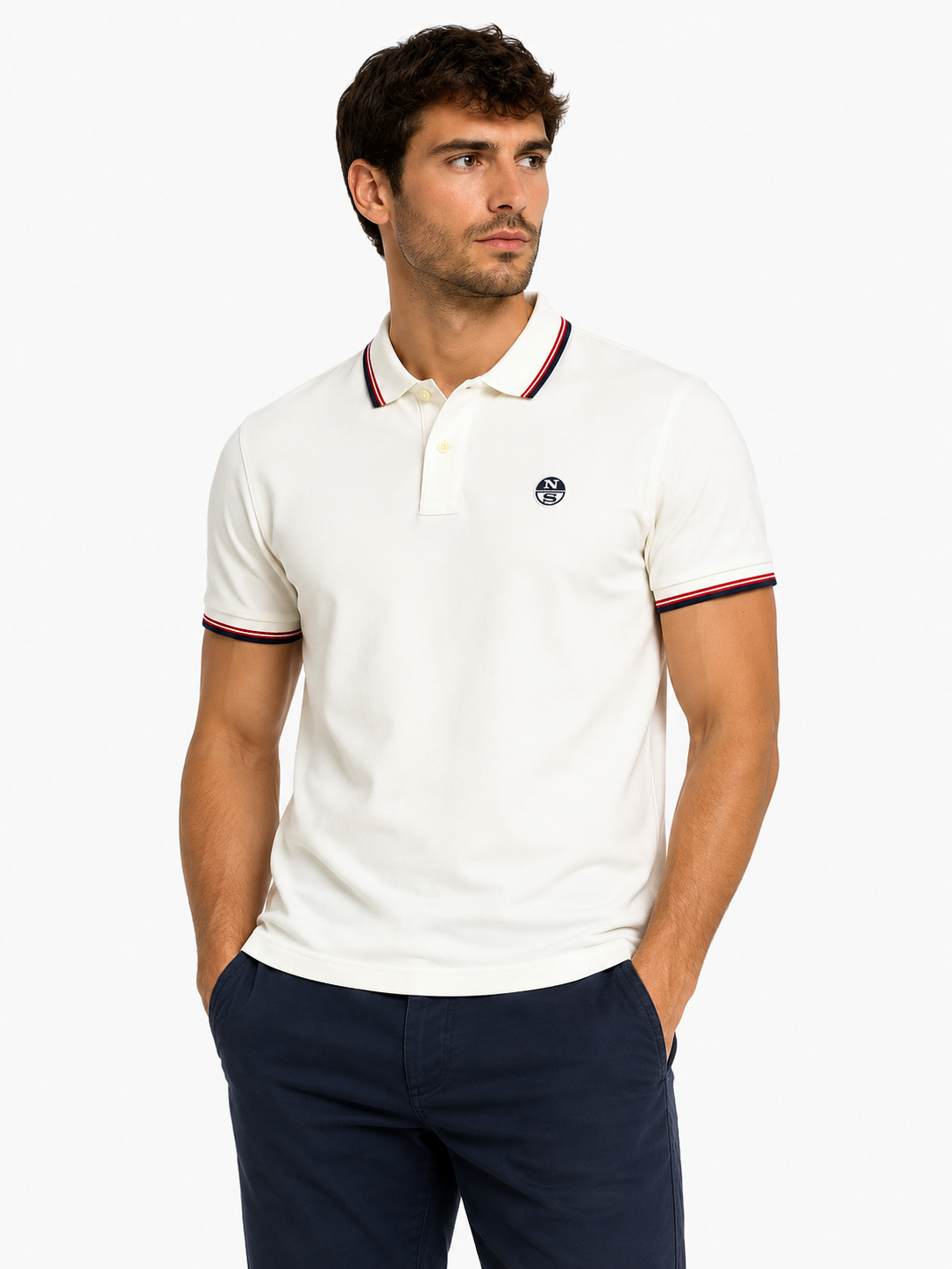 Polo North Sails Uomo Bianca