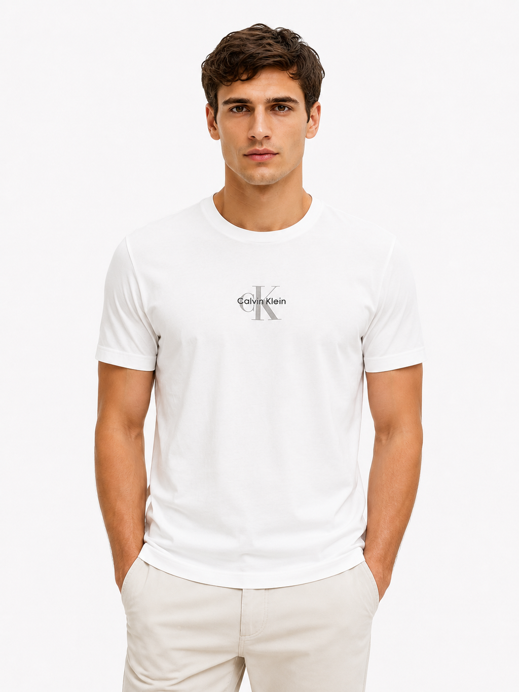 Calvin Klein T-Shirt Uomo Bianco